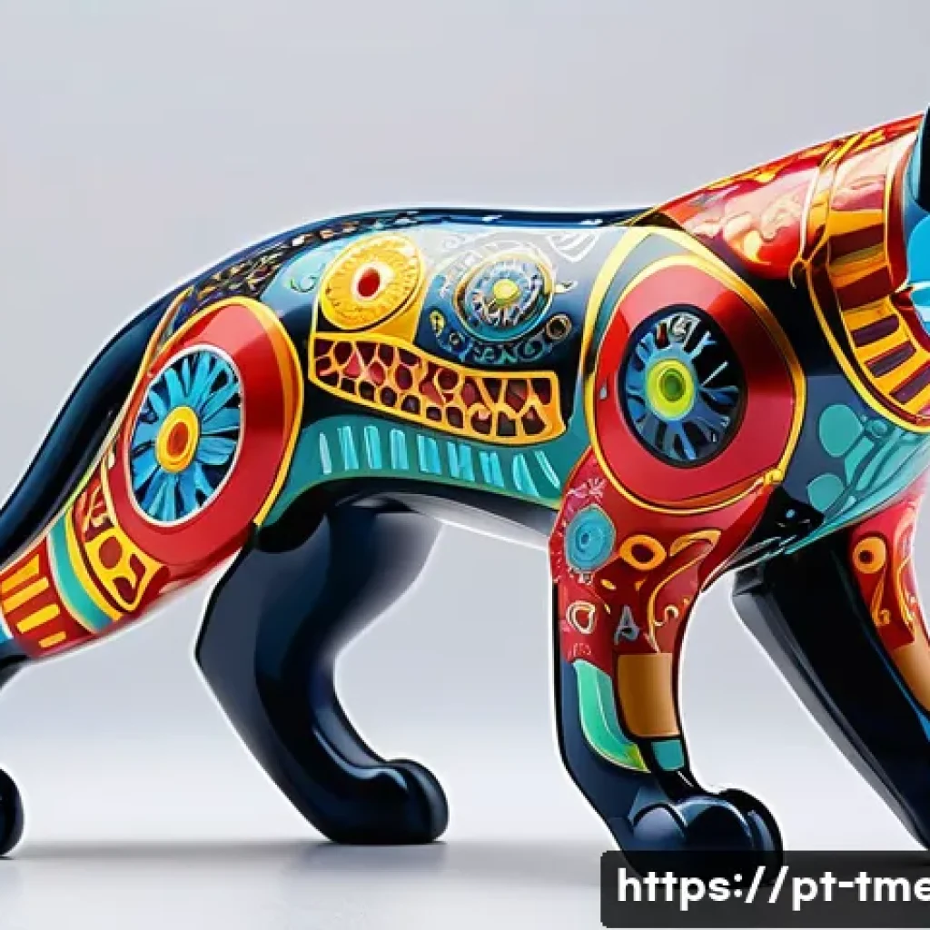 터닝메카드 지역별 인기 메카니멀 - A vibrant MechaNimal toy inspired by Latin American wildlife, featuring a colorful jaguar design wit...