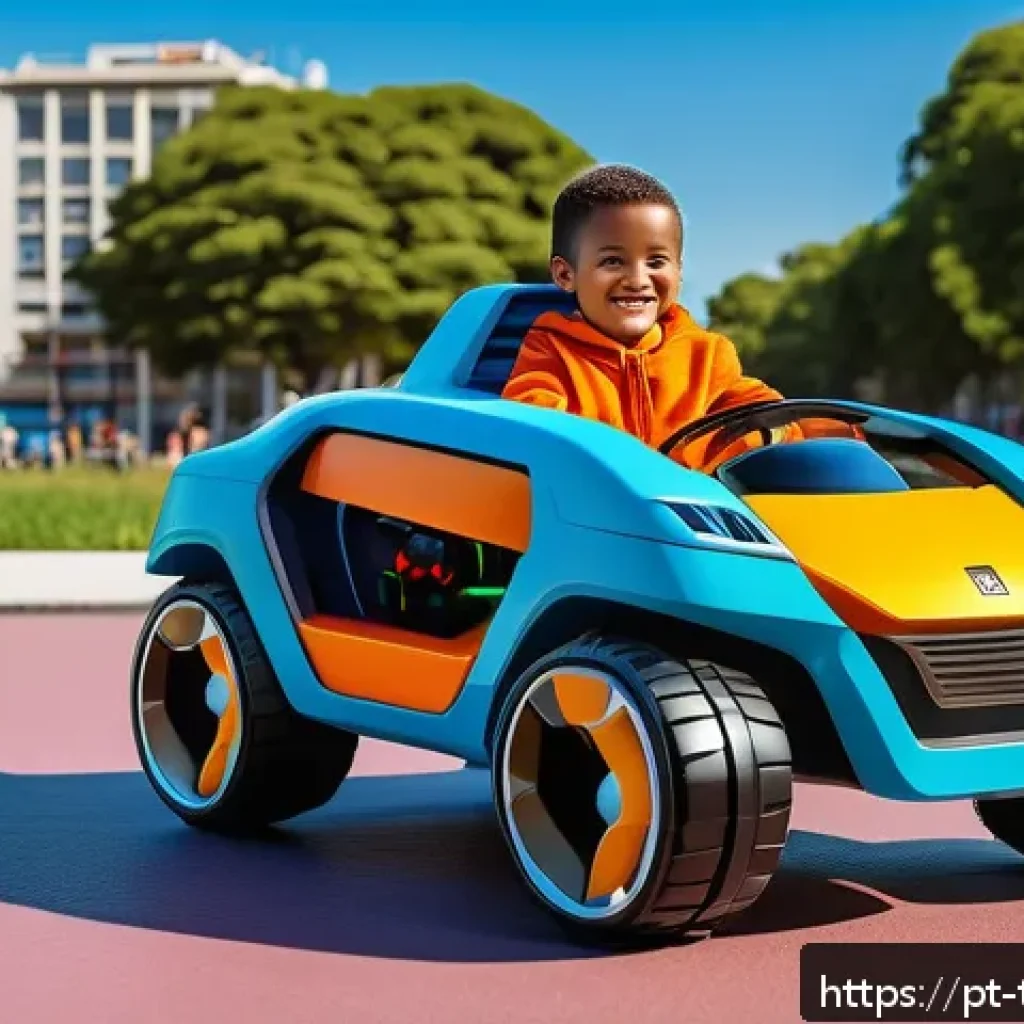 터닝메카드 반다이 코리아 제작 과정 - A vibrant and futuristic toy car transforming into a robot on an electronic base, detailed with smoo...